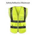 thumbnail image 4 of Ropa reflectante Chaleco reflectante de seguridad Traje de trabajo de saneamiento de alta visibilidad Ropa de advertencia de seguridad de múltiples bolsillos Traje de construcción de administración d Irfora Ropa reflectante, 4 of 7