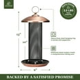 thumbnail image 6 of Kingsyard Thistle Bird Feeders for Outdoor Hanging, Metal Mesh Finch Bird Feeder with Tray, Bronze, 6 of 7