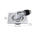 thumbnail image 2 of Floor Drain Cover Easy Clean Home With Pipe Connector For Washing Machine Square, 2 of 7