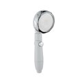 thumbnail image 1 of Rociador de ducha, cabezal de ducha de mano, rociador de baño de alta presión ajustable, accesorio de baño, color blanco plateado Inevent HA000079-02, 1 of 6