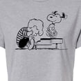 thumbnail image 3 of Peanuts - Schroeder Snoopy - Juniors Cropped Cotton Blend T-Shirt, 3 of 6