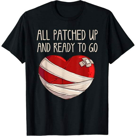 t-shirt Cool Open Heart Surgery Art For Men Women Recovery Survivor T-Shirt mens，black，women，funny，journey，Crew Neck, Short Sleeve,printing