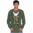thumbnail image 4 of Camouflage Faux Three Piece Tuxedo Men's Big & Tall Long Sleeve Graphic Tee Brisco Brands 2X, 4 of 4