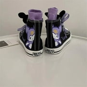 Kuromi Girls Shoes Fashion Sneakers, Flat & Closed Toe Black, 35-42