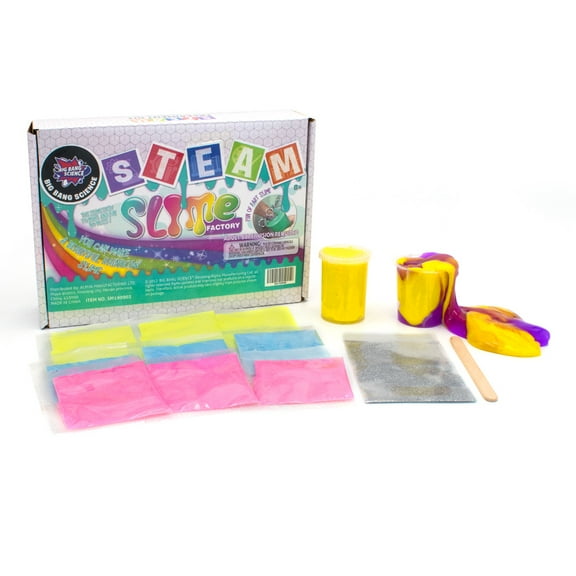 Slime Factory Kit, Diy Slime By Themselves, Diy Slime Kit Gifts For 6 7 8 9 10  Year Old, Jumbo Slime Party Favors Gift, Crystal Slime Making Kit For Girls 10-12, Kids Art Craft Kit