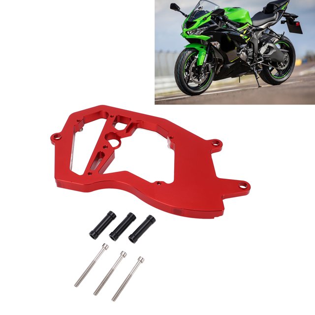 Aramox Motorcycle Front Sprocket Cover,CNC Aluminium Alloy Sprocket Chain Guard Protector Replacement For ZX6R 2009-2021
