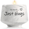 thumbnail image 2 of MINSUI-Sympathy Gifts for Loss of Loved One, Memorial Gifts - 6oz Lavender Scented Soy Wax Candle - No Words Just Hugs Candle, Bereavement, Grief, Miscarriage, Get Well Gift for Grieving Friends Wome, 2 of 3