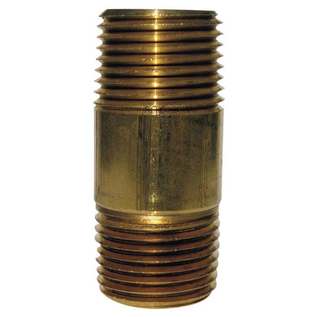 Conector para manguera HOMEPLUS+ MPT de 1/4 pulgadas, boquilla de latón, 15 cm