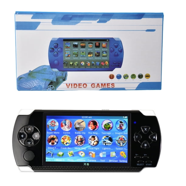 American Browser Xx Video - PSP Handheld Game Machine X6, 8GB, with 4.3 inch High Definition Screen,  Built-in Over 10000 Free Games, Black - Walmart.com