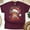 Maroon, variant on Mooey Christmas T-Shirt | Funny Cow Holiday Graphic Tee, White, Size S