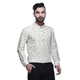thumbnail image 3 of BESTMAN Mens Short KurtaÂ&nbsp;ShirtÂ&nbsp;India Printed Roll Up Long SleeveÂ&nbsp;Shirts, 3 of 6