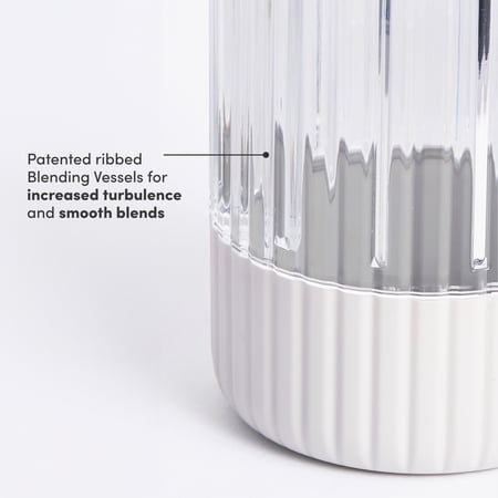 The Beast Blender; Personal Countertop Blending for Smoothies, Shakes, Food Prep & Frozen Fruits & Veggies; Extra Portable Vessels, Straw Cap & Straws Included; 1000W Motor (Cloud White)