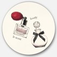thumbnail image 1 of Designart 'Lovely Glamorous Parfum' Art Mural Cercle en Métal - Disque de 36, 1 of 5