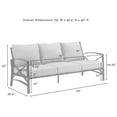 thumbnail image 6 of Outdoor Sofa Set 4Pc Metal Patio Furniture Set with Cushions, 6 of 9
