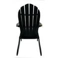 thumbnail image 3 of Mainstays Wood Outdoor Adirondack Chair, Black, 3 of 8