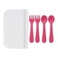thumbnail image 3 of Lollaland 5-Piece Toddler Utensil Set with Hygenic Pouch in Pink, 3 of 3
