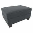thumbnail image 2 of Bush Furniture Flare Storage Ottoman in Dark Gray Microsuede, 2 of 5