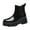 Black, variant on Rain Boots for Women Waterproof Rubber Chelsea Garden Rainboots Platform Gardening Shoes for Yard Farm