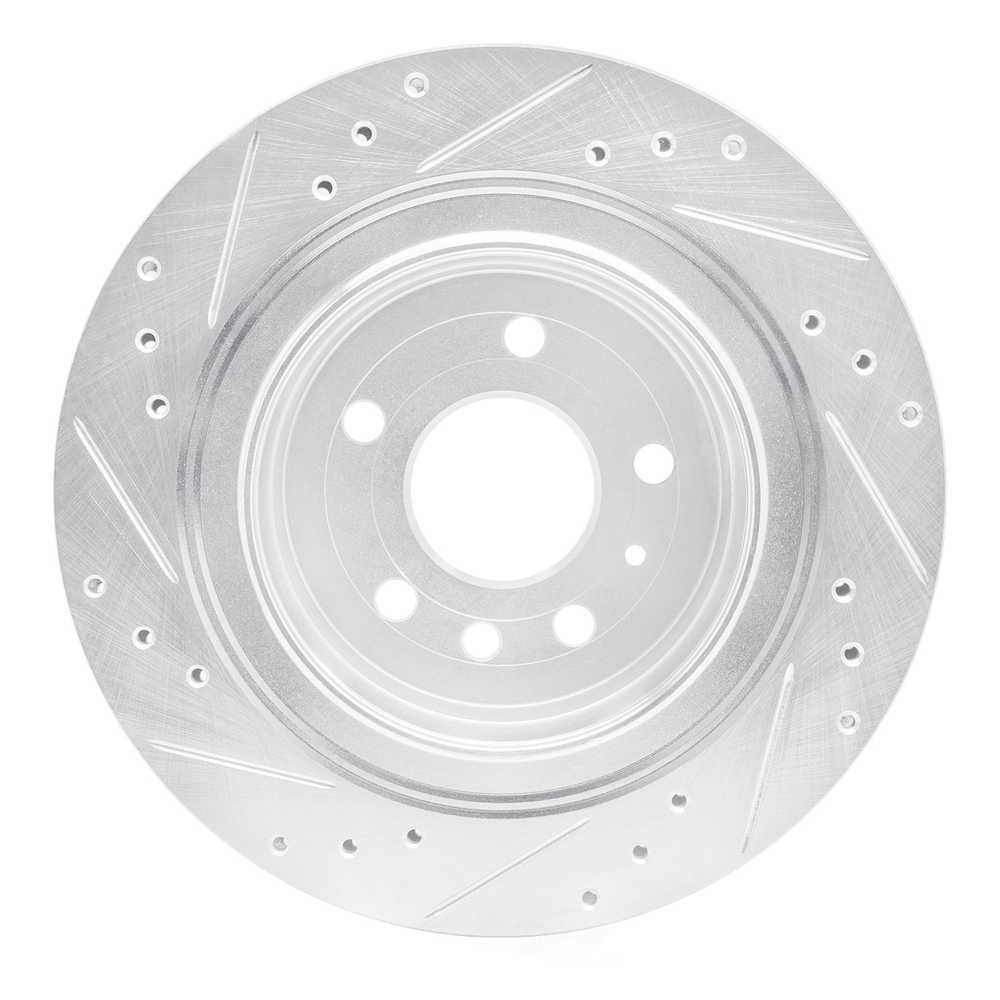 Dynamic Friction Company 631-65014R DFC Brake Rotor - Drilled And Slotted - Silver
