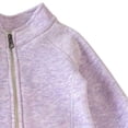 thumbnail image 4 of Girls Fleece Jacket Kids Full Zip Lightweight Fall Winter Warm Coat Outerwear with Pockets 0-15 Years Purple, 4 of 5