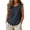 Dark Gray, variant on Womens Ruffled Strap Tanks Tops Round Neck Sleeveless Linen Material Casual Everyday Summer Blouses Pink S