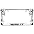 thumbnail image 5 of I'd Rather Be at The Beach Style Palm Tree Heavy Duty Metal License Plate Frame Auto License Plate Frame/Car Accessories, 5 of 6