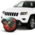 thumbnail image 2 of KAKALAD Hummingbird And Red Flowers 02 Spare Tire Cover Weatherproof Universal Vehicle Accessories 16 Inch, 2 of 6