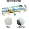 thumbnail image 3 of Bath Mat Soft Plush Non-Slip Absorbent Bathroom Rugs 39"x20" Frog Relaxing on Beach, 3 of 8