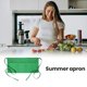 thumbnail image 5 of Xiao Hua Delantal corto de verano de color liso con bolsillo de almacenamiento, ideal para camareros, con correa, ideal para barbacoa, 1 pieza, verde, 5 of 5