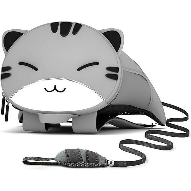 Mochila para niños pequeños con diseño de gato, mini lindo animal de dibujos animados, bolsa de viaje impermeable para bebés y niñas de 2 a 6 años