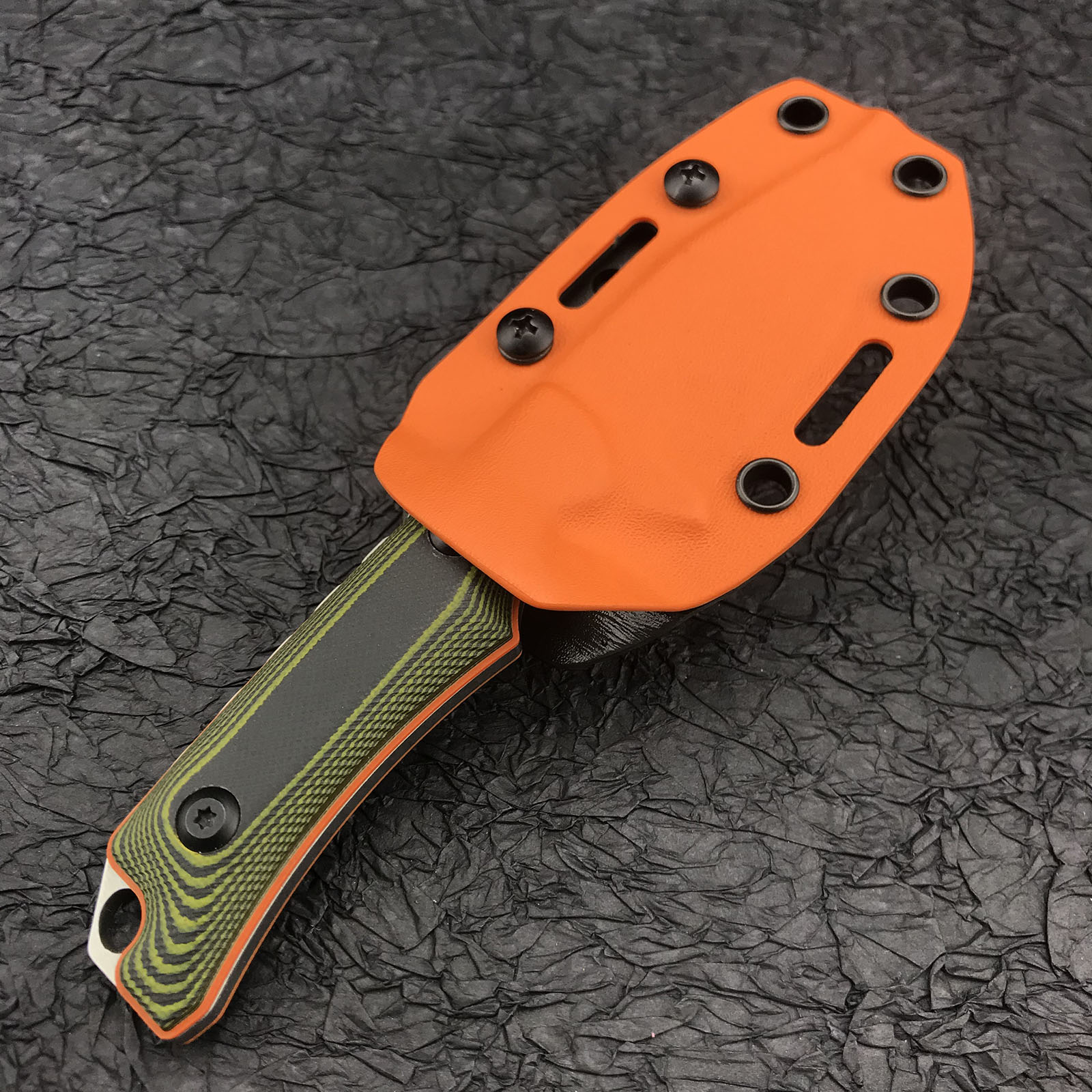6.3  Inches Fixed Blade Knife with Kydex Sheath, Full Tang Straight Knife with 8Cr13Mov Steel Blade,