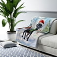 thumbnail image 3 of Hello Winter Great Dane Frosty Morning Walk Welcome Snowy Christmas Cozy Sherpa Blanket Danes Dog Lover Gifts Warm Soft Throw Blanket - 02018, 3 of 5