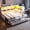White, variant on MODERNLUXE Twin XL to King Size Wood Daybed with Storage Cabinets, Drawers, LED Light and USB Ports, White