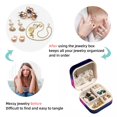 thumbnail image 4 of Sloth Travel Portable Square Jewelry Organizer Box - Earring Holder, Ring, Necklace, Bracelet Storage - Suitable for Girls and Women - Jewelry Stand, Jewelry Boxes, 4 of 6