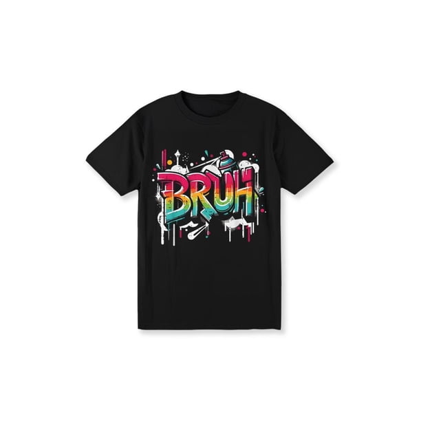 Bruh Graffiti Funny Saying Street art Meme Mens T-Shirt