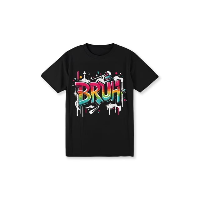 Bruh Graffiti Funny Saying Street art Meme Mens T-Shirt