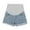Blue, variant on Women Summer Shorts Pregnant Denim Holes Pants Stretch Belly Maternity Clothes