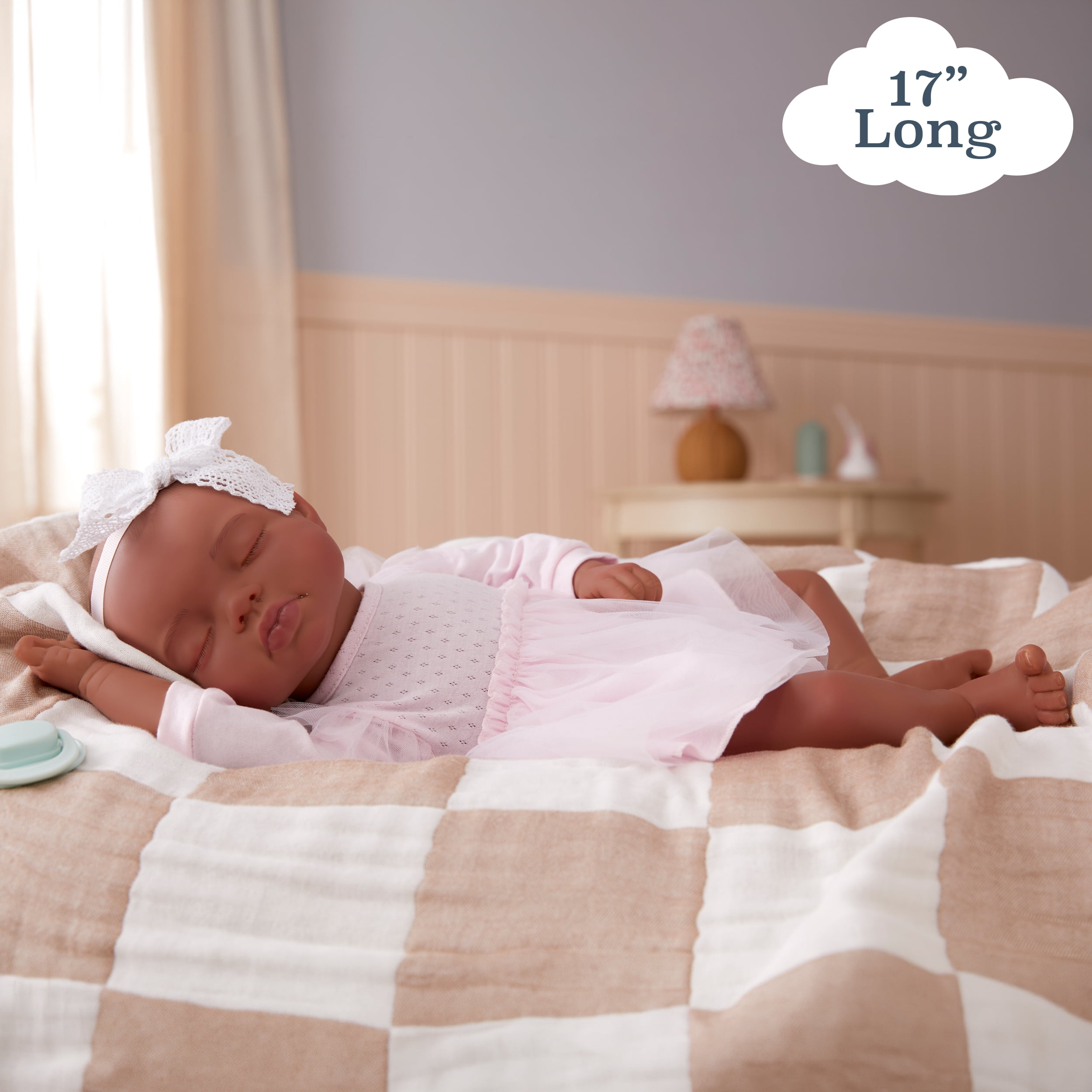 BABY born Real Hand-Painted, Realistic Reborn Baby Doll Girl - Deep, Closed Eyes, Ages 3+
