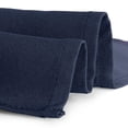thumbnail image 4 of Gee Di Moda Cloth Napkins - 17 x 17 Inch Navy Blue Solid Washable Polyester Dinner Napkins - Set of 12 Napkins Hemmed Edges - Great Weddings, Parties, Holiday Dinner & More, 4 of 6