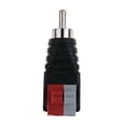thumbnail image 4 of Lefu 2PCS Speaker Wire A/V Cable to Audio Male RCA Connector Adapter Jack Press Plug, 4 of 7