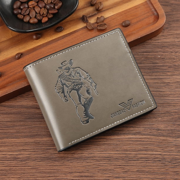 Tonnylam Cartera de cuero suave de PU para hombre con ranuras para múltiples tarjetas Cartera cruzada de negocios de moda