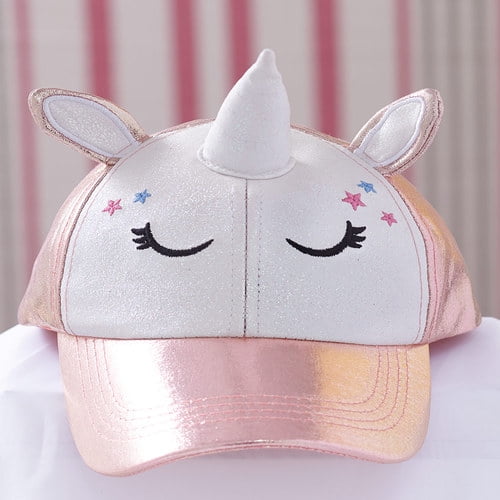 Girls' Novelty Baseball Hats-Unicorn 