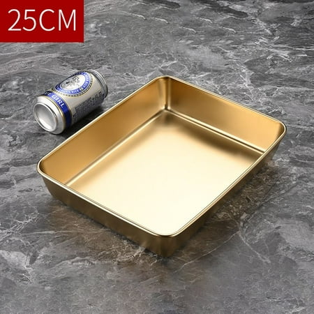 

Stainless steel tray barbecue plate snack plate hot pot dish dumpling plate