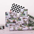 thumbnail image 5 of Reversible Monster Truck Wrapping Paper Roll for Boys Kids - Dinosaur in Pickup, Racing Car Gift Wrap Sheets for Birthday Baby Shower Holiday Party (Total 28.5sq.ft), 5 of 16