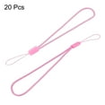 thumbnail image 3 of Unique Bargains 18cm Portable Item Nylon Cord Lanyards Hand Wrist Strap String Pink 20 Pack, 3 of 6