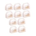 thumbnail image 4 of 10 cajas para pasteles con ventana, para regalo, para cupcakes, transparentes y portátiles. M, 4 of 9