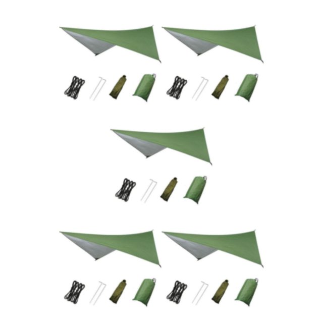 Sonducket Durable Tent Tarp 230x140cm Fly Tent Cloth Canopy Ground Green Tarpaulin Type2 NO2