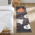 thumbnail image 3 of Yayeee Runner Rug for Bedroom 2'x6' Machine Washable Hallway Non Slip Mat, White Halloween Ghosts, 3 of 8