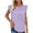 Purple, variant on Wiyuqeen Womens Summer Trendy Tank Tops Eyelet Smocked Crewneck Sleeveless Ruffle Shirts Blouses Ladies Fashion Loose Solid Color Tops