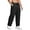 Black, variant on Njoeus Men's Fleece Open Bottom Sweatpants with Pockets, Relaxed Loose Fitted, Comfy Breathable Pants M-3XL